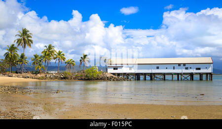 Port Douglas Zucker Wharf. Port Douglas, Australien Stockfoto