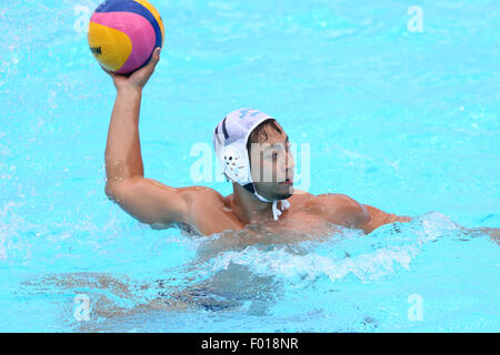 Kazan, Russland. 31. Juli 2015. Keigo Okawa (JPN)-Wasserball: 16. FINA Weltmeisterschaften Kazan 2015 Herren Vorrunde match zwischen Japan - Montenegro in Water Polo Arena in Kazan, Russland. Bildnachweis: Yohei Osada/AFLO SPORT/Alamy Live-Nachrichten Stockfoto