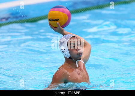 Kazan, Russland. 31. Juli 2015. Yuki Kadono (JPN)-Wasserball: 16. FINA Weltmeisterschaften Kazan 2015 Herren Vorrunde match zwischen Japan - Montenegro in Water Polo Arena in Kazan, Russland. Bildnachweis: Yohei Osada/AFLO SPORT/Alamy Live-Nachrichten Stockfoto