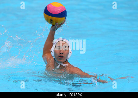 Kazan, Russland. 31. Juli 2015. Atsushi Arai (JPN)-Wasserball: 16. FINA Weltmeisterschaften Kazan 2015 Herren Vorrunde match zwischen Japan - Montenegro in Water Polo Arena in Kazan, Russland. Bildnachweis: Yohei Osada/AFLO SPORT/Alamy Live-Nachrichten Stockfoto