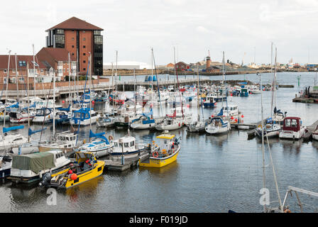 Boote in Sunderland Marina, Sunderland Stockfoto