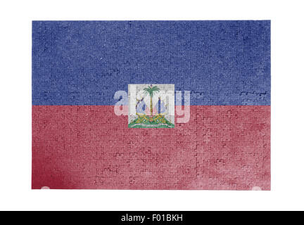 Große Puzzle von 1000 Stück - Flag - Haiti Stockfoto