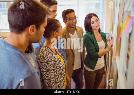 Happy Business-Team in einer Besprechung Stockfoto
