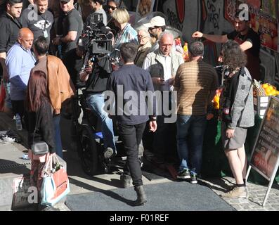 Rupert Friend Dreharbeiten US-Fernsehserie Heimat Kreuzberg mit: Rupert Freund wo: Berlin, Deutschland bei: 4. Juni 2015 Stockfoto