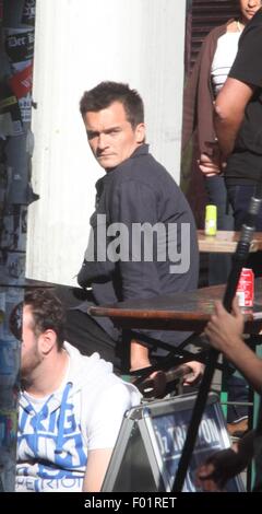 Rupert Friend Dreharbeiten US-Fernsehserie Heimat Kreuzberg mit: Rupert Freund wo: Berlin, Deutschland bei: 4. Juni 2015 Stockfoto