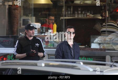 Rupert Friend Dreharbeiten US-Fernsehserie Heimat Kreuzberg mit: Rupert Freund wo: Berlin, Deutschland bei: 4. Juni 2015 Stockfoto