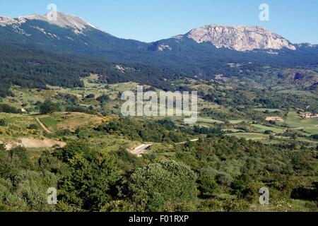 Serra Delle Ciavole, Nationalpark Pollino, Kalabrien, Italien. Stockfoto