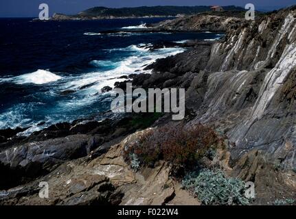 Ein Blick auf Nationalpark Port-Cros, Frankreich. Stockfoto