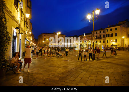 Piazza Matteotti, Sarzana, La Spezia Provinz, Ligurien, Italien Stockfoto