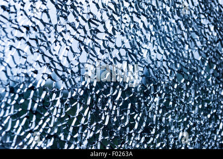 Zerbrochenes Glas Stockfoto
