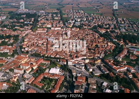 Luftaufnahme von Chiari - Provinz Brescia, Lombardei Region, Italien Stockfoto