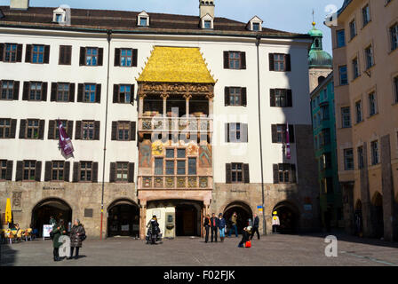 Goldenes Dachl, das Goldene Dachl, Herzog-Friedrich-Straße, Altstadt, Altstadt, Innsbruck, Tirol, Österreich Stockfoto