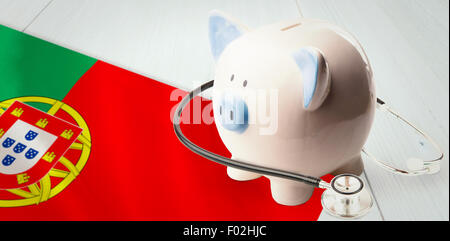 Zusammengesetztes Bild von Stethoskop Stockfoto