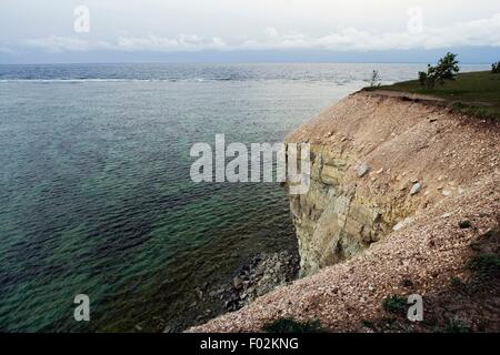 Panga Klippe mit Blick auf die Ostsee Insel Saaremaa, Estland. Stockfoto