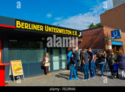 Berliner Unterwelten, unterirdisches Museum, Gesundbrunnen Bezirk, Berlin, Deutschland Stockfoto