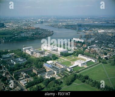 Luftaufnahme von Greenwich, London - England, Vereinigtes Königreich Stockfoto