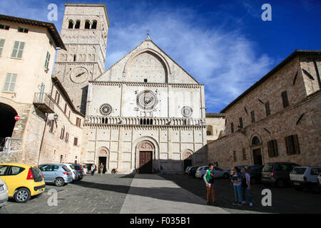 Kathedrale San Rufino in Assisi, Italien Stockfoto