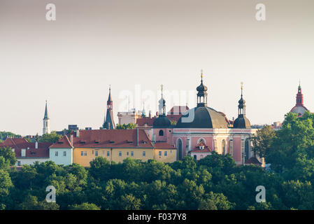 Kostel Nanebevzetí Panny Marie ein Svateho Karla Velikeho Na Karlove, Nove Mesto, Praha, Ceska Republika Stockfoto