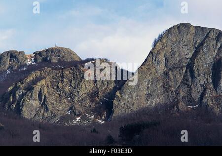 Monte Maggiorasca, Naturpark Aveto, Ligurien, Italien. Stockfoto