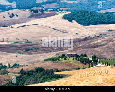 Von den Wänden von Pienza in der Toskana, Italien Stockfoto