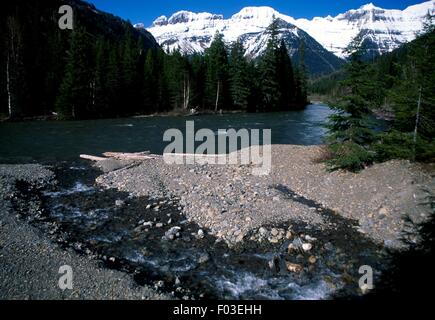 Lake McDonald, Glacier-Nationalpark (UNESCO-Weltkulturerbe im Jahr 1995), Montana, Vereinigte Staaten von Amerika. Stockfoto