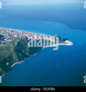 Luftaufnahme von Capo d ' Orlando - Region Provinz Messina, Sizilien, Italien Stockfoto