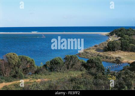 Italien - Sardinien-Region - Chia (Provinz Cagliari), Teich. Stockfoto