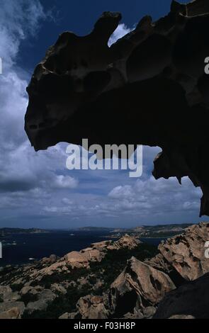 Italien - Region Sardinien - Olbia-Tempio Provinz - Palau - Capo d ' Orso, Bär geformten Granitfelsen Stockfoto