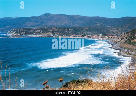 Italien - Region Sardinien - Bosa Marina (Provinz von Oristano) - Strand. Stockfoto