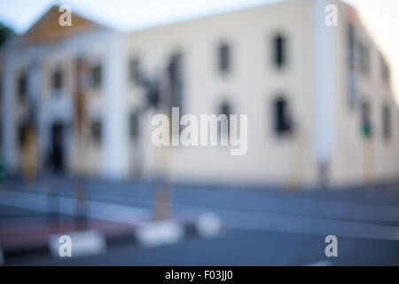Eine verschwommene Straßenszene Stockfoto
