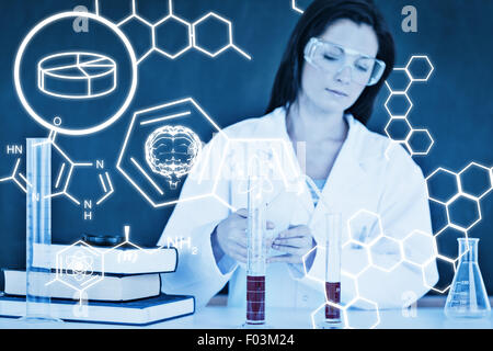 Zusammengesetztes Bild der Wissenschaft-Grafik Stockfoto