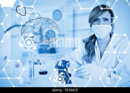 Zusammengesetztes Bild der Wissenschaft-Grafik Stockfoto