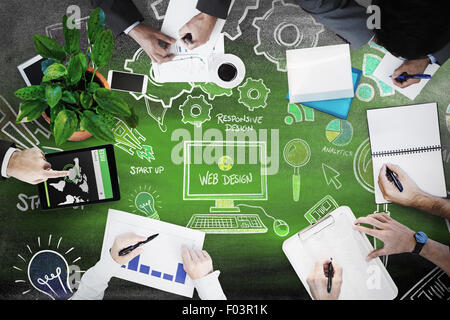 Zusammengesetztes Bild von Geschäftstreffen Stockfoto