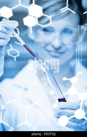 Zusammengesetztes Bild der Wissenschaft-Grafik Stockfoto