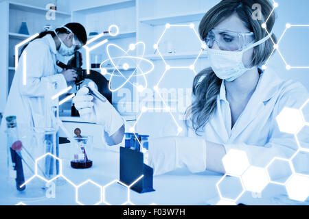 Zusammengesetztes Bild der Wissenschaft-Grafik Stockfoto