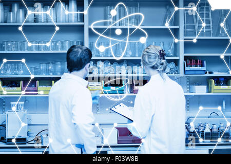 Zusammengesetztes Bild der Wissenschaft-Grafik Stockfoto