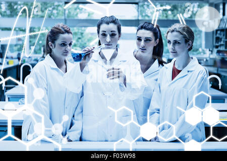 Zusammengesetztes Bild der Wissenschaft-Grafik Stockfoto