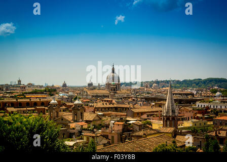 Rom-Dächer. Italien. Stockfoto