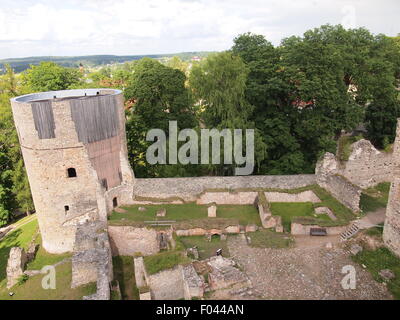 Burg Cēsis (Republik Lettland) Stockfoto