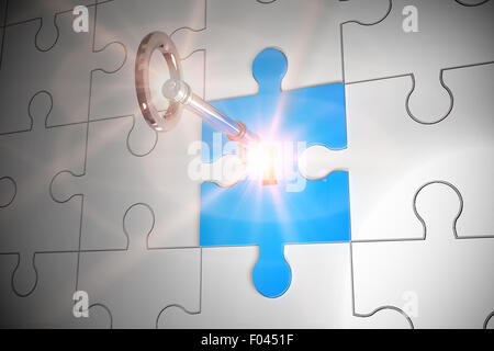 Zentrale Erschließung Puzzle Stockfoto