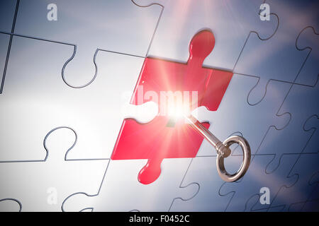 Zentrale Erschließung Puzzle Stockfoto