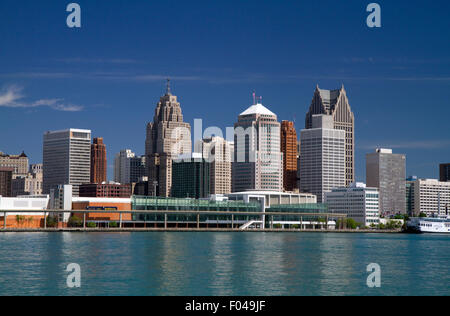 Detroit internationales Riverfront, Michigan, USA. Stockfoto