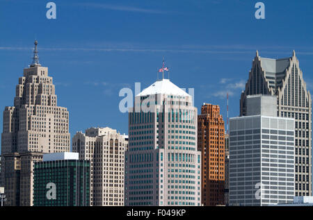 Detroit internationales Riverfront, Michigan, USA. Stockfoto