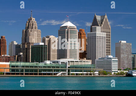 Detroit internationales Riverfront, Michigan, USA. Stockfoto