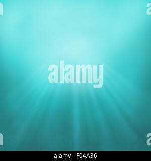 himmelblauen Hintergrund mit Sonnenlicht Strahlen oder Balken, Starburst oder Sunburst Lichtdesign Stockfoto