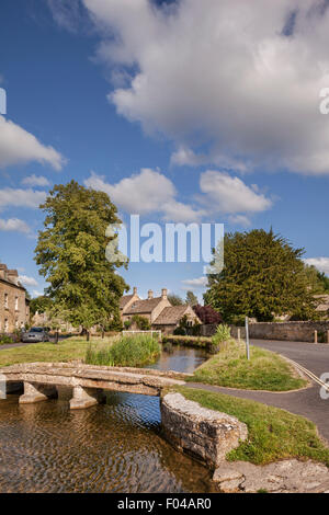 Dorf von Lower Slaughter, Gloucestershire. Stockfoto
