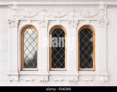 Architektur und Fenster des klassischen Gebäude im Renaissance Stil Stockfoto