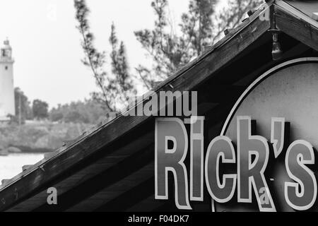 Negril, Jamaika - 30. Mai 2015: In Ricks Cafe in Negril, Jamaika. Stockfoto