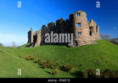 Die Ruinen der Burg Brough, Brough Castle Dorf, Grafschaft Cumbria, England, UK. Stockfoto