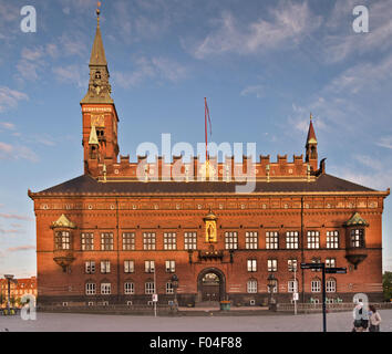 Kopenhagener Rathaus Københavns individuellere Stockfoto